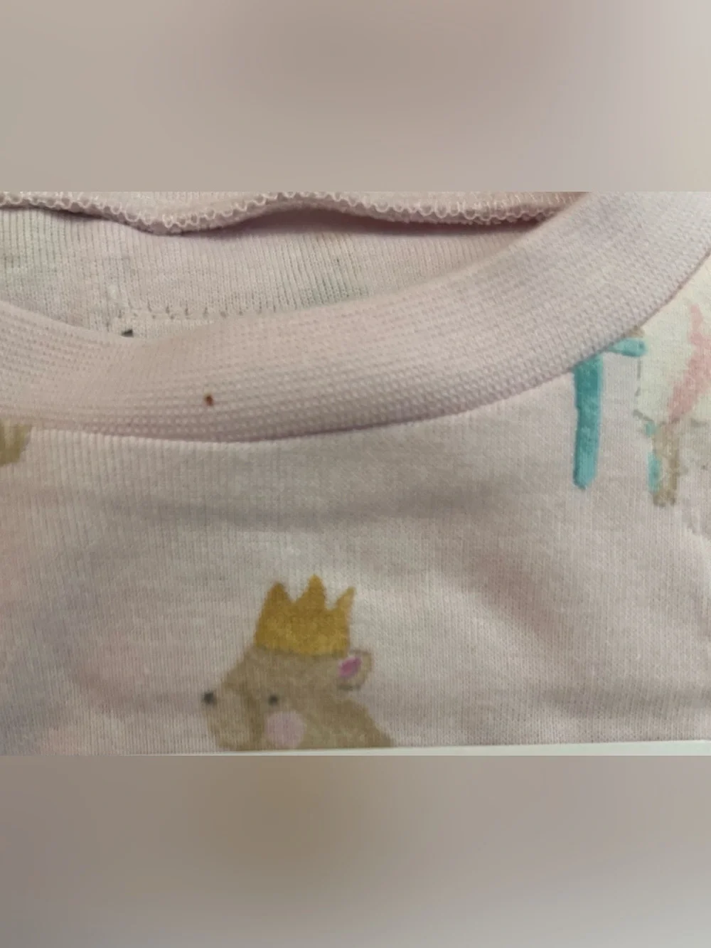 2 Burt's Bees Kids 4-Piece Pajama Sets - Light Pink, Peach, Sky Blue Organic 4T - Picture 5 of 6